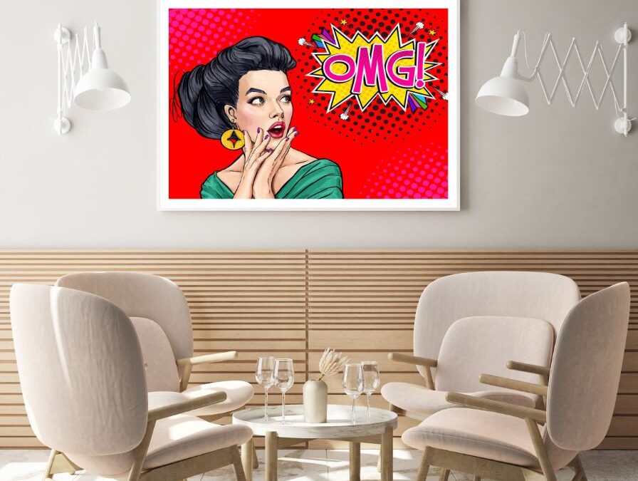 Girl Portrait Pop Art Design Home Decor Premium Quality Poster Print Choose Your Sizes