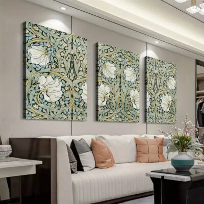 3pcs Abstract Nature Floral Art Canvas Framed 40x60cm - High Quality Print 100% Australian Made Wall Canvas Ready to Hang