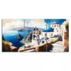3 Piece Santorini Island Painting Style Canvas Framed 40x60cm - High Quality Print 100% Australian Made Wall Canvas Ready to Hang - Image 2