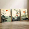 3pcs Abstract Forest Landscape Canvas Framed 40x60cm - High Quality Print 100% Australian Made Wall Canvas Ready to Hang - Image 2