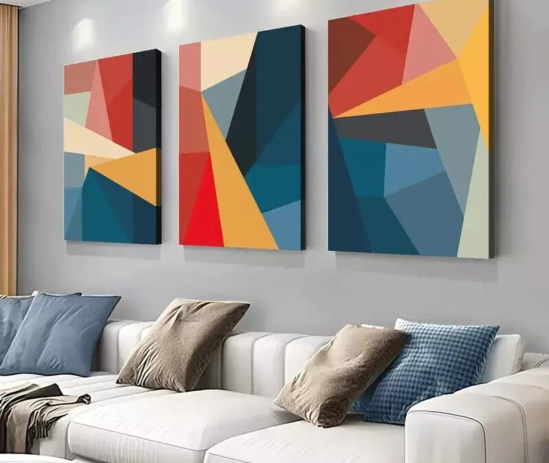 3pcs Modern Abstract Art Canvas Framed 40x60cm – High Quality Print 100% Australian Made Wall Canvas Ready to Hang