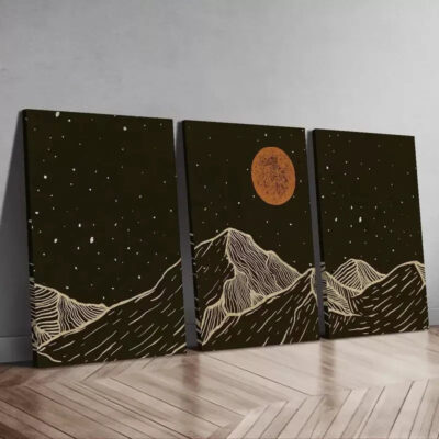 3pcs Modern Line Art Canvas Framed 40x60cm - High Quality Print 100% Australian Made Wall Canvas Ready to Hang