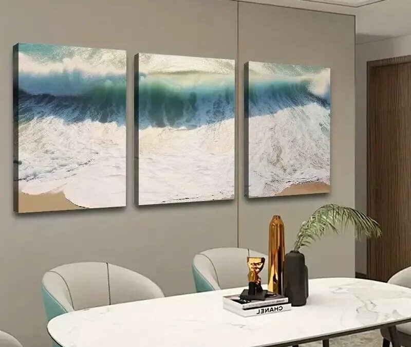 3pcs Wave Surf Board Canvas Framed 40x60cm – High Quality Print 100% Australian Made Wall Canvas Ready to Hang