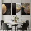 3pcs Tree Ring Abstract Canvas Framed 40x60cm - High Quality Print 100% Australian Made Wall Canvas Ready to Hang - Image 3