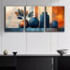 3pcs Abstract Vase Canvas Framed 40x60cm - High Quality Print 100% Australian Made Wall Canvas Ready to Hang - Image 2