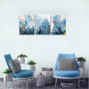 3pcs Abstract Marbling Canvas Framed 40x60cm - High Quality Print 100% Australian Made Wall Canvas Ready to Hang - Image 2