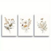 3pcs Boho Botanical with Vintage Green Leaves Canvas Framed 40x60cm - High Quality Print 100% Australian Made Wall Canvas Ready to Hang - Image 3