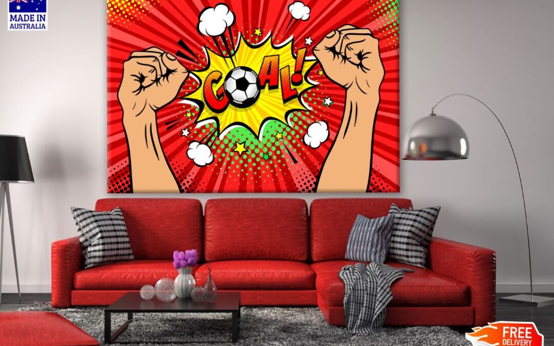 Goal Cheering Art Print 100% Australian Made