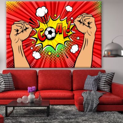 Goal Cheering Art Print 100% Australian Made