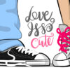 Boy Girl Legs & Shoes Art Print 100% Australian Made - Image 2