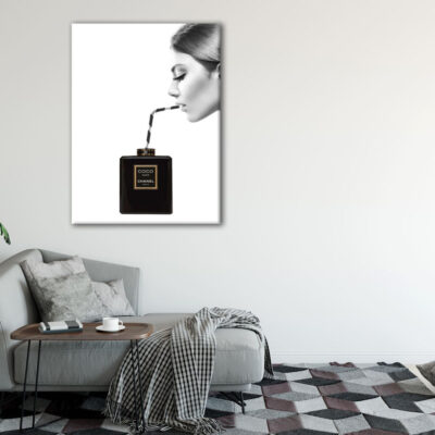 Woman Drinking Perfume Fashion Print 100% Australian Made