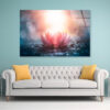 Pink Flower & Sunlight View Acrylic Glass Print Tempered Glass Wall Art 100% Made in Australia Ready to Hang - Image 2