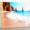 Summer Sandy Beach Acrylic Glass Print Tempered Glass Wall Art 100% Made in Australia Ready to Hang