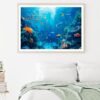 Underwater Scene Showcasing a Diverse Coral Reef Home Decor Premium Quality Poster Print Choose Your Sizes - Image 2