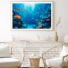 Underwater Scene Showcasing a Diverse Coral Reef Home Decor Premium Quality Poster Print Choose Your Sizes