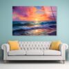 Mesmerizing Sunsets & Sea View Painting Coastal Horizons Acrylic Glass Print Tempered Glass Wall Art 100% Made in Australia Ready to Hang - Image 2
