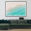White Sand Beach with Wave Home Decor Premium Quality Poster Print Choose Your Sizes - Image 2