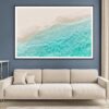 White Sand Beach with Wave Home Decor Premium Quality Poster Print Choose Your Sizes