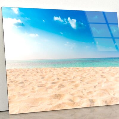 Beautiful Beach and Tropical Sea Acrylic Glass Print Tempered Glass Wall Art 100% Made in Australia Ready to Hang