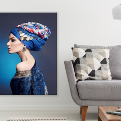 Fashion Girl Side Portrait Print 100% Australian Made