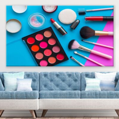 Colouful set of Cosmetics Print 100% Australian Made