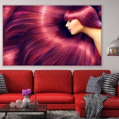 Maroon Hair Girl Photograph Print 100% Australian Made