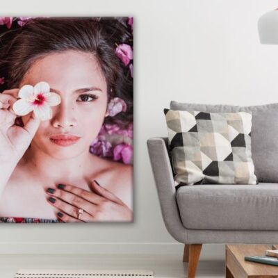 Girl with Flowers Photograph Print 100% Australian Made