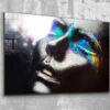 Colorful Woman Abstract Print Tempered Glass Wall Art 100% Made in Australia Ready to Hang