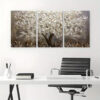 3pcs Leaf Abstract Tree Oil Painting Canvas Framed 40x60cm - High Quality Print 100% Australian Made Wall Canvas Ready to Hang - Image 3