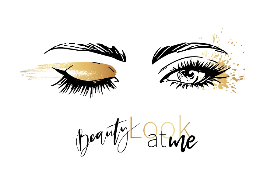 Woman Eyes with Gold Eyeshadow Illustration Print 100% Australian Made - Image 3