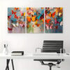 3pcs Colorful Abstract Butterfly Painting Wall Art Set Canvas Framed 40x60cm - High Quality Print 100% Australian Made Wall Canvas Ready to Hang - Image 2