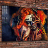 Gothic Makeup Woman Print Tempered Glass Wall Art 100% Made in Australia Ready to Hang