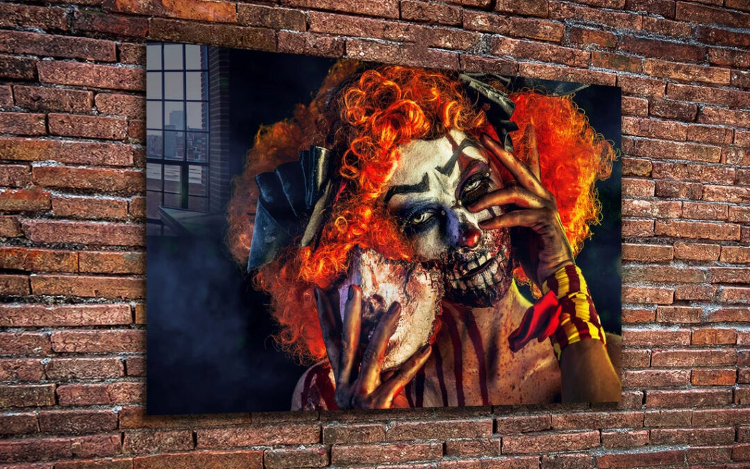 Gothic Makeup Woman Print Tempered Glass Wall Art 100% Made in Australia Ready to Hang