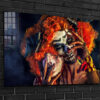 Gothic Makeup Woman Print Tempered Glass Wall Art 100% Made in Australia Ready to Hang - Image 2