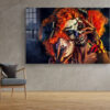 Gothic Makeup Woman Print Tempered Glass Wall Art 100% Made in Australia Ready to Hang - Image 3