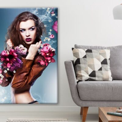 Stunning Girl with Flowers Photograph Print 100% Australian Made