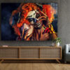 Gothic Makeup Woman Print Tempered Glass Wall Art 100% Made in Australia Ready to Hang - Image 4