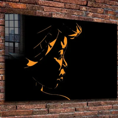 African Woman Digital Print Tempered Glass Wall Art 100% Made in Australia Ready to Hang