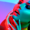 Fashion Woman in Colorful Lights Photograph Print 100% Australian Made - Image 3