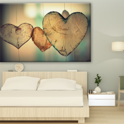 Heart Shaped Ornaments Hanging Photograph Print 100% Australian Made