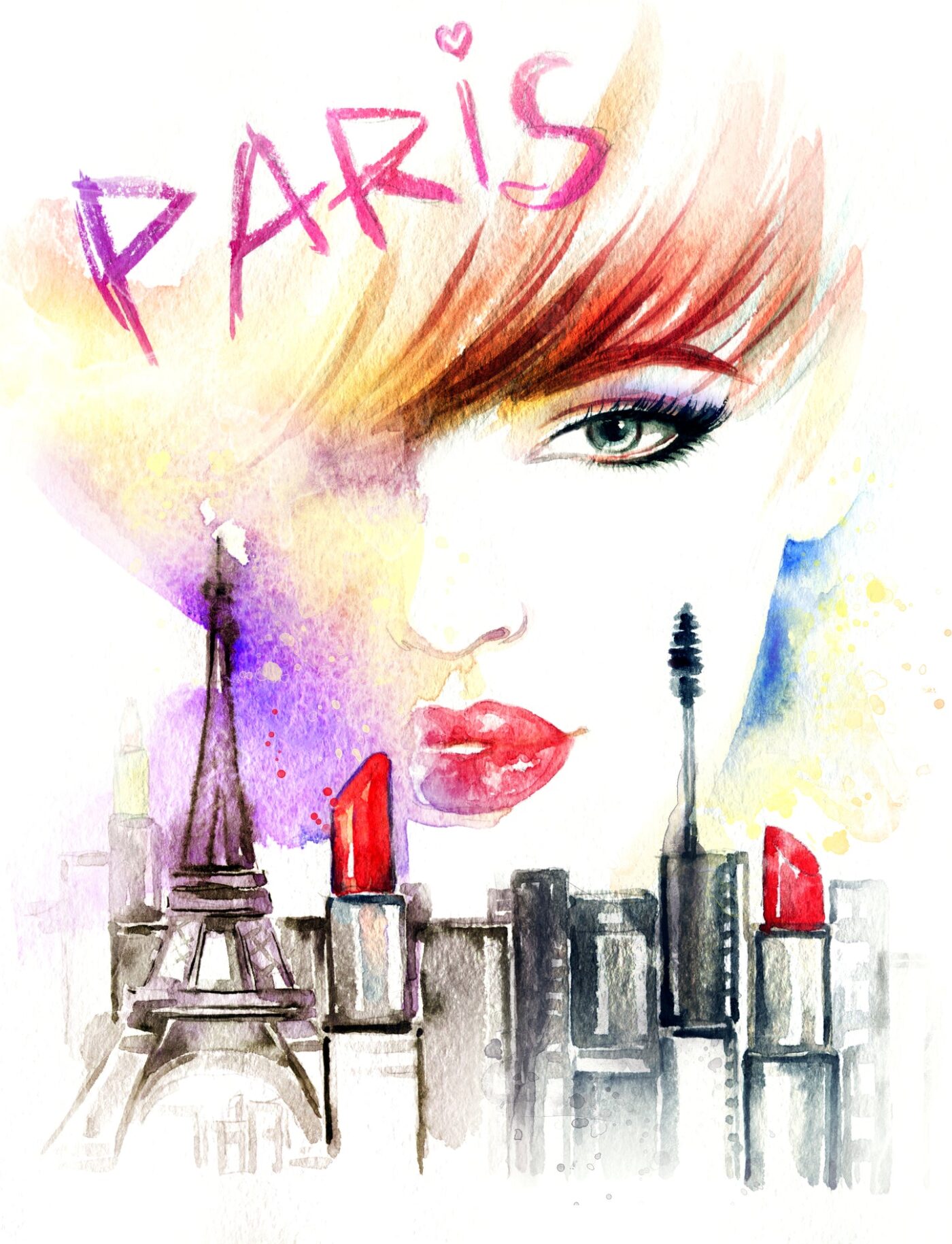 Paris Makeup Painting Print 100% Australian Made - Image 2