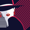 Fashion Woman with Hat Illustration Print 100% Australian Made - Image 3