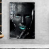 African Girl Fashion Print Tempered Glass Wall Art 100% Made in Australia Ready to Hang - Image 4