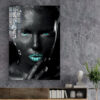 African Girl Fashion Print Tempered Glass Wall Art 100% Made in Australia Ready to Hang - Image 2