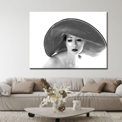 Fashion Girl with Hat Print 100% Australian Made