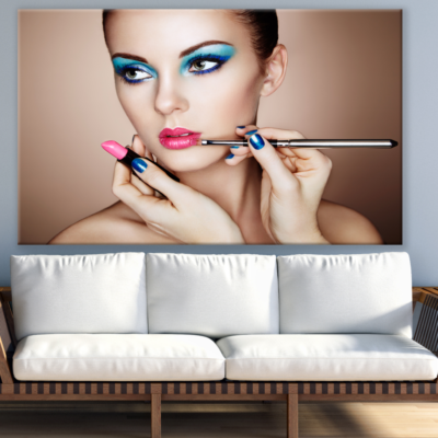 Girl Face Portrait Makeup Fashion Print 100% Australian Made