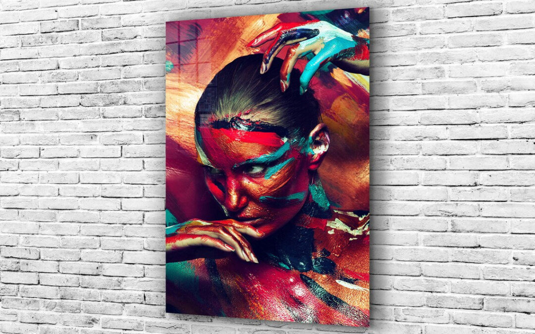 Glamour Makeup Girl Print Tempered Glass Wall Art 100% Made in Australia Ready to Hang