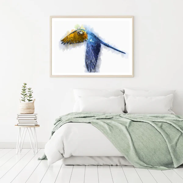 Parrot Watercolor Painting Home Decor Premium Quality Poster Print Choose Your Sizes