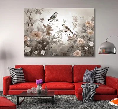 Birds Perched On a Tree Print 100% Australian Made