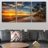 3pcs Mediterranean Seascape Canvas Framed 40x60cm - High Quality Print 100% Australian Made Wall Canvas Ready to Hang - Image 3